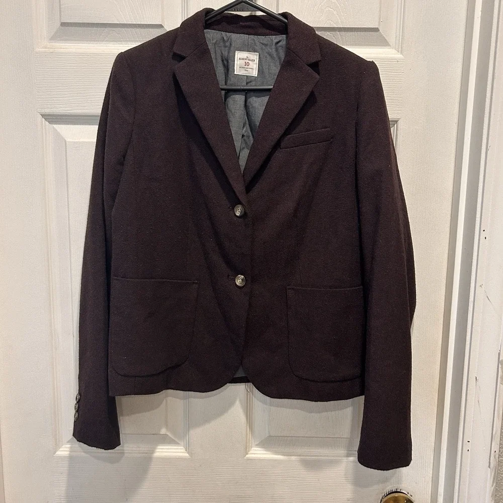 GAP Academy Blazer Red Plum Classic Blazer Jacket Women's Size 10 Academia‎
